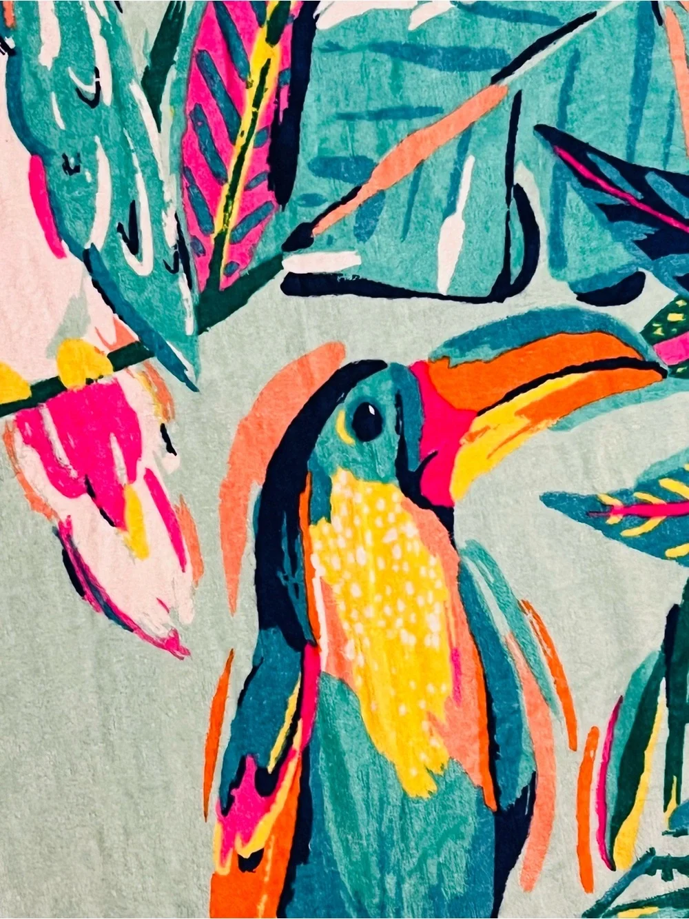 Toucan Tropical Birds Beach Towel